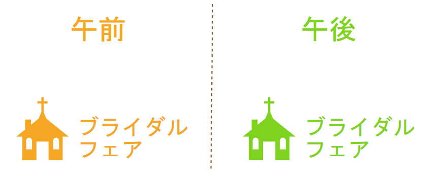 1日2件のスケジュール